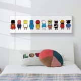 Мультяшное настенное креативное украшение для детской комнаты для кровати