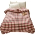 Nhật bản mới chăn kẻ sọc cô gái hoang dã mô hình bông sợi- nhuộm rửa quilt bao gồm mảnh duy nhất có thể được đặt hàng