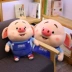 Chính hãng in lưới đỏ lợn nhỏ xì hơi búp bê lợn đồ chơi sang trọng ngủ giữ búp bê quà tặng sinh nhật nữ - Đồ chơi mềm