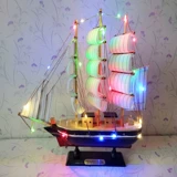 Деревянная модель корабля из натурального дерева, украшение, 60см, подарок на день рождения