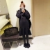 Phụ nữ mang thai mùa xuân mẫu thời trang 2019 phiên bản mới của Hàn Quốc quần áo bà bầu mùa đông cộng với áo len nhung dài phần áo bầu công sở Áo thai sản