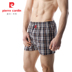 Bộ đồ lót chính hãng Pierre Cardin nam 100% cotton quần short màu dệt lưới phẳng góc quần rộng 13510 quan sip nam Nam giới