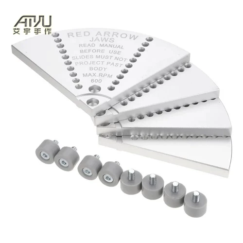 Большой плоский коготь из алюминиевого сплава, бутик, зажимной патрон большого диаметра для деревообработки, токарный станок по дереву, силиконовая пластина с когтями, чаша, красная стрелка