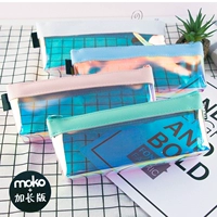 Корейская красочная тенденция полупрозрачная студенческая сумка для ручки Moko фэнтезийно -лазер Big Triangle Печка сумка множество вариантов