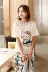 Hellokitty Hello Kitty đồ ngủ phụ nữ mùa hè Mickey ngắn tay quần đầy đủ bông vải mặc dịch vụ nhà phù hợp với