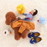 Поездка на собаке на рождественской трансформации Рыцари Корки Дуйин Смешное способ бороться