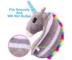 Unicorn xe con dây an toàn vai gối gối gối trẻ em đồ chơi sang trọng gối ngủ in nổ - Đồ chơi mềm tro choi tre em Đồ chơi mềm