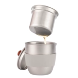 Дорожный ремесленник, чайный сервиз, металлический чай, чайная чашка для путешествий