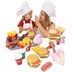Trẻ em của mô phỏng chơi nhà cậu bé cô gái đồ chơi hamburger khoai tây chiên cola cánh gà nhà bếp bộ Đồ chơi gia đình