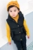 Em bé Hàn Quốc xuống áo bông bé trai và bé gái đứng cổ áo cotton mùa thu và mùa đông dày cho bé - Áo ghi lê