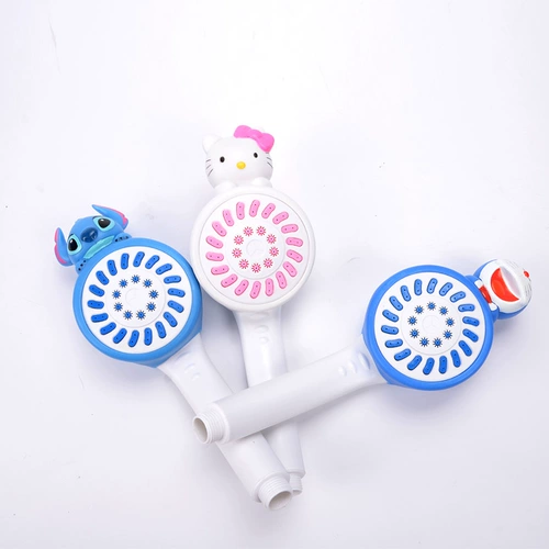 Мультфильм ванная комната для душевой головки душа с лотосной головкой, одиночная голова, простые сопла с наддувом, смеситель для душевой воды