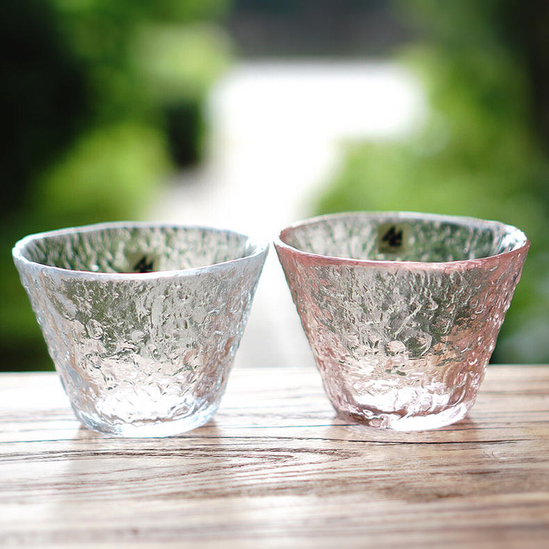 日本进口津轻锤纹耐热品茗杯情侣杯子