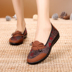 Old Bắc Kinh giày vải giày duy nhất của phụ nữ polyurethane đáy phẳng không trượt chịu mài mòn giày mẹ thở trung và cũ giày thấp Giày cắt thấp