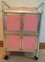 Розовый двойной шкаф