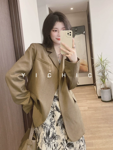 Классический качественный дизайнерский цветной пиджак классического кроя, костюм, оверсайз