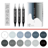 T3 Blue -Green Grey 12 Color