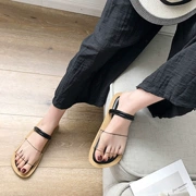 Dép đi trong nhà nữ mùa hè mặc 2018 mới của Hàn Quốc phiên bản của từ hoang dã dép và dép trong suốt hai mặc sinh viên bãi biển giày La Mã