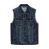 [Giải phóng mặt bằng] Vestbonwe denim vest nam xu hướng mùa hè retro vest gió denim - Dệt kim Vest vest công sở nam Dệt kim Vest