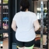 Kích thước lớn nhanh chóng làm khô ngắn tay nữ chất béo mm phòng tập thể dục yoga quần áo quần áo thể dục lưới thoáng khí t-shirt tập thể dục xe đạp quần áo