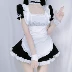 Nhật Bản màu đen và trắng hầu gái váy ông chủ hàng ngày lolita người giúp việc dễ thương lolita váy phù hợp với kích thước lớn 