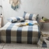 Ichiban rắn một mảnh khăn trải giường cotton bông rửa đúp 1.8m1.5 mét Độc bông ký túc xá 1.2 - Khăn trải giường Khăn trải giường