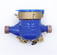 Водосчетчик 原厂正品 上海水表厂 旋翼湿式水表 指针字轮组合式dn15