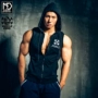 Muscledog Cơ Bắp Dog Hiệp Sĩ Đen Xu Hướng Thể Thao Cotton Vest Thể Thao Hàng Đầu Chạy Vest Phù Hợp Với Đào Tạo áo thun lạnh the thao nam