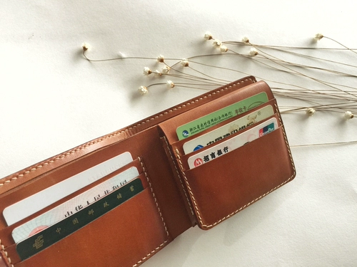 Оригинальный кожаный короткий бумажник, вместительный и большой кошелек подходит для мужчин и женщин, ретро сумка, из натуральной кожи