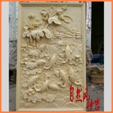 Рельефа индивидуальная FRP Фоновая стена смола защитные драконные ворота имитация медная скульптура здание здание искусственное украшение песчаника