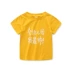Quần áo trẻ em 2018 trẻ em mùa hè mới ngắn tay nhỏ trẻ em dễ thương nữ kho báu đẹp trai nam nhân vật văn bản in ấn T-Shirt Áo thun