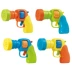 Điện mini Q súng trẻ em súng ngắn tám khẩu súng lục ổ quay ánh sáng nhạc điện 0-3-6 món quà trẻ em súng bắn đạn xốp tròn Súng đồ chơi trẻ em