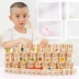 Dominoes bằng gỗ 100 Cái Khối Xây Dựng Vòng Dominoes Trẻ Em của Đồ Chơi Giáo Dục Quà Tặng Sinh Nhật Khối xây dựng