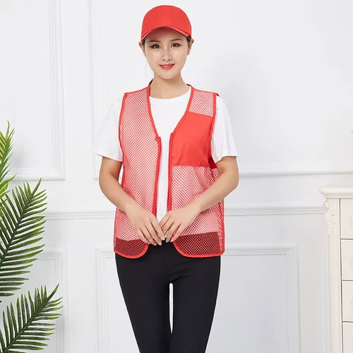 Летний дышащий светоотражающий детский жилет для работы, делается под заказ, с печатью вашего логотипа
