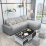 Đồ nội thất Hiện Đại Đơn Giản Đa Chức Năng Vải Sofa Giường Phòng Khách Châu Âu Sofa Vải Kết Hợp sofa da nhập khẩu