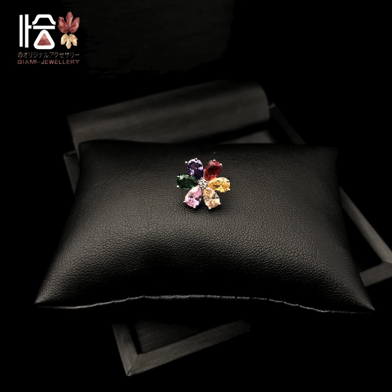 Màu hoa nhỏ zircon trâm nữ chống ánh sáng đường viền cổ áo trang trí ngực cardigan khóa pin pin quần áo - Trâm cài