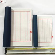 Сюаньчэнская бумага из бамбуковых волокон 家谱本印谱谱册红八行线装信笺本80页抄经专用谱白色宣纸21x32cm