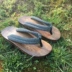 Dép đi bè của nam giới người đàn ông Nhật Bản của flat đầu vuông giày gỗ mùa hè board dép giày thủy triều