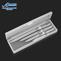 Acare thép không gỉ nail file đánh bóng nail đặc biệt công cụ đánh bóng mài nail set xách tay hai mặt matte máy mài móng mini