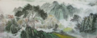 Ручная ландшафтная живопись, китайская картина, китайская картина, маленькая шестифут -сингл -рамка китайская гостиная, декоративная висящая картина Специальное предложение ht90429248