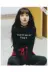J5-Xuân 2018 mới thời trang áo thun dài tay nữ Slim Học sinh Hàn Quốc chữ hoang dã thêu nữ từ bi áo phông dài tay Áo phông