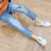 Quần bé trai mùa xuân 2019 mẫu lớn trẻ em nước ngoài trẻ em quần jeans nam màu sáng phiên bản Hàn Quốc của cậu bé lỏng lẻo - Quần jean Quần jean