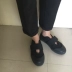 Mary Jane giày vải phẳng 2017 mùa xuân mới tối mềm chị giày Nhật Bản Harajuku thấp để giúp xấu xí giày giày sneaker nữ Giày cắt thấp