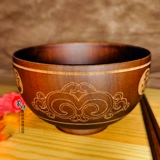 Деревянная чаша для чая во Внутренней Монголии Специальная монгольская посуда Чистое твердый древесина теплоизоляция анти -хот Деревянная чаша Монгольская посуда