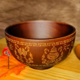 Деревянная чаша для чая во Внутренней Монголии Специальная монгольская посуда Чистое твердый древесина теплоизоляция анти -хот Деревянная чаша Монгольская посуда