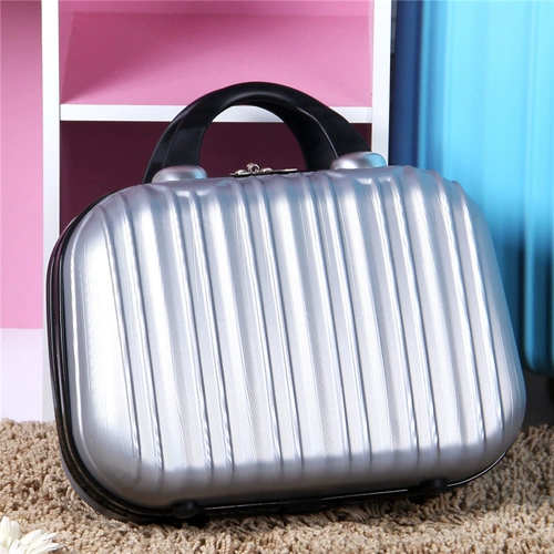 Маленький косметический портативный ящик для хранения для путешествий, сумка, барсетка, коробка, вместительный и большой чемодан, 14 дюймов