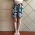 Mùa hè xl phụ nữ quần ngủ quần short lỏng quần bông bông bông nhà quần bông lụa bãi biển quần quần bông nam thu đông Quần tây