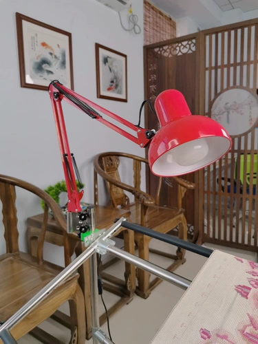 Профессиональная вышитая лампа Светодиодная сшивающая вышиваемая вышитая настольная стойка -настольная настольная лампа с базовой кросс -ште.