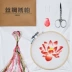 Một gói thêu DIY thêu khăn tay kit cho người mới bắt đầu áp dụng để gửi hướng dẫn không cross stitch phù hợp với khăn tay tranh thêu tay truyền thống Bộ dụng cụ thêu