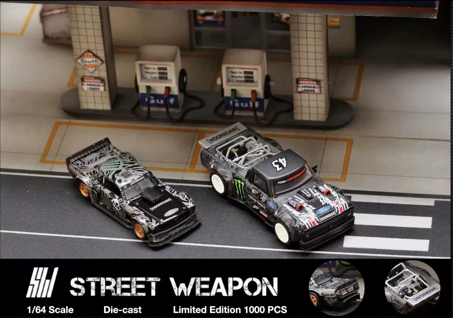 Street Weapon SW Limited 1:64 Explosion Mustang Hoonicorn F-150 модель автомобиля