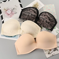 Strapless bra thu thập sự an tâm của non-slip wedding dress vô hình đồ lót áo ngực mùa hè phần mỏng ống top nửa cup áo nâng ngực